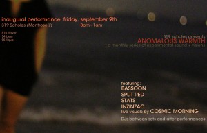 Anomalous Warmth flyer